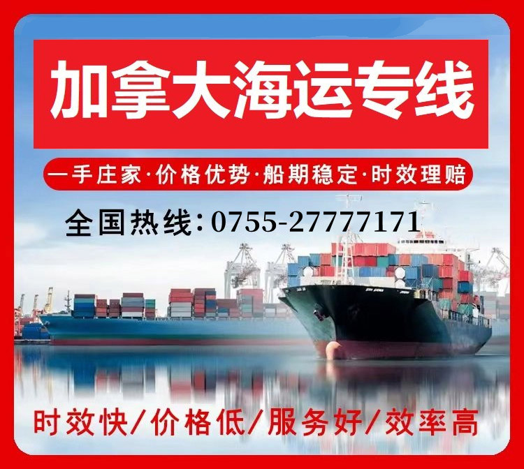 深圳到加拿大海運(yùn)多少錢一公斤?