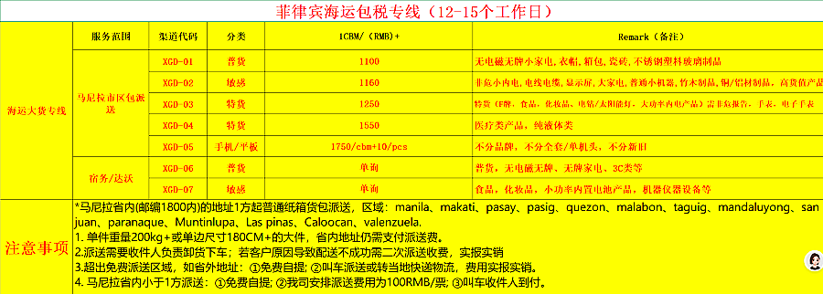 菲律賓海派價格表.png